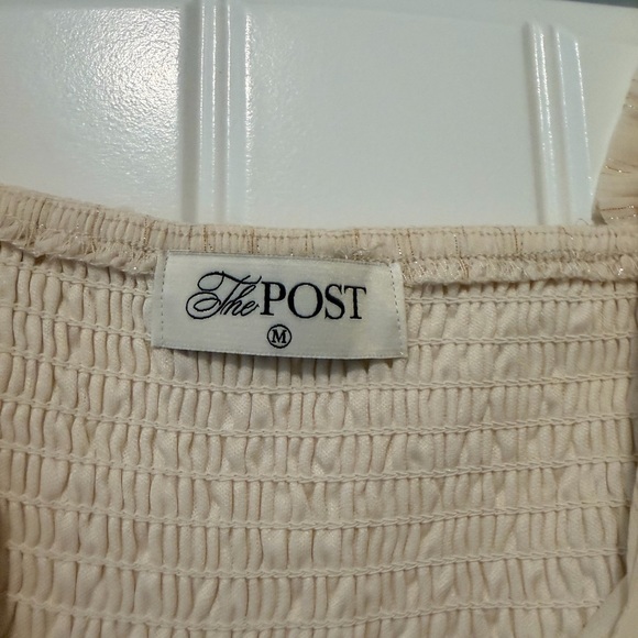 Ost Cream Smocked Dress - Picture 3 of 4